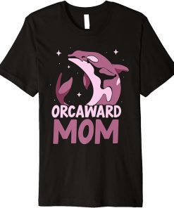 Orcaward Mom Humor Orcas Orca Awkward Mother Mommy Mama Premium T-Shirt